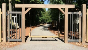 Распашной шлагбаум: когда стиль встречается с безопасностью