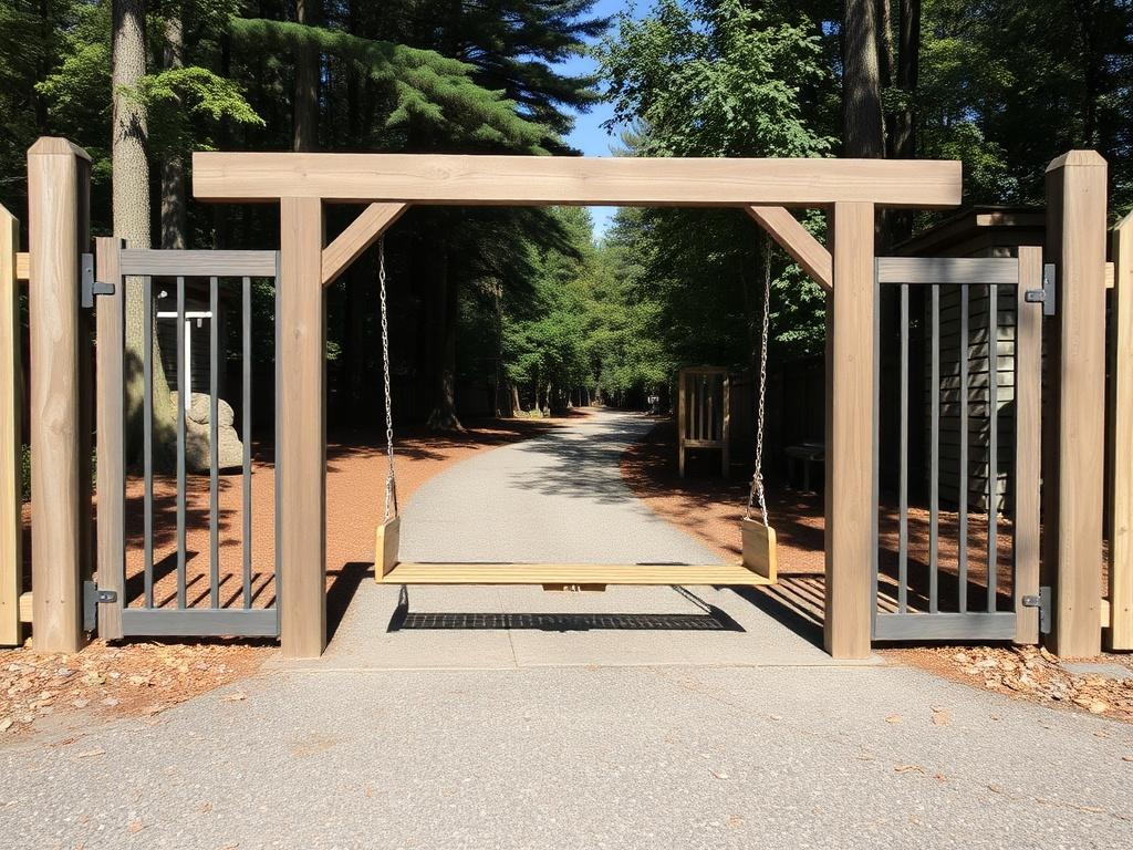 Распашной шлагбаум: когда стиль встречается с безопасностью