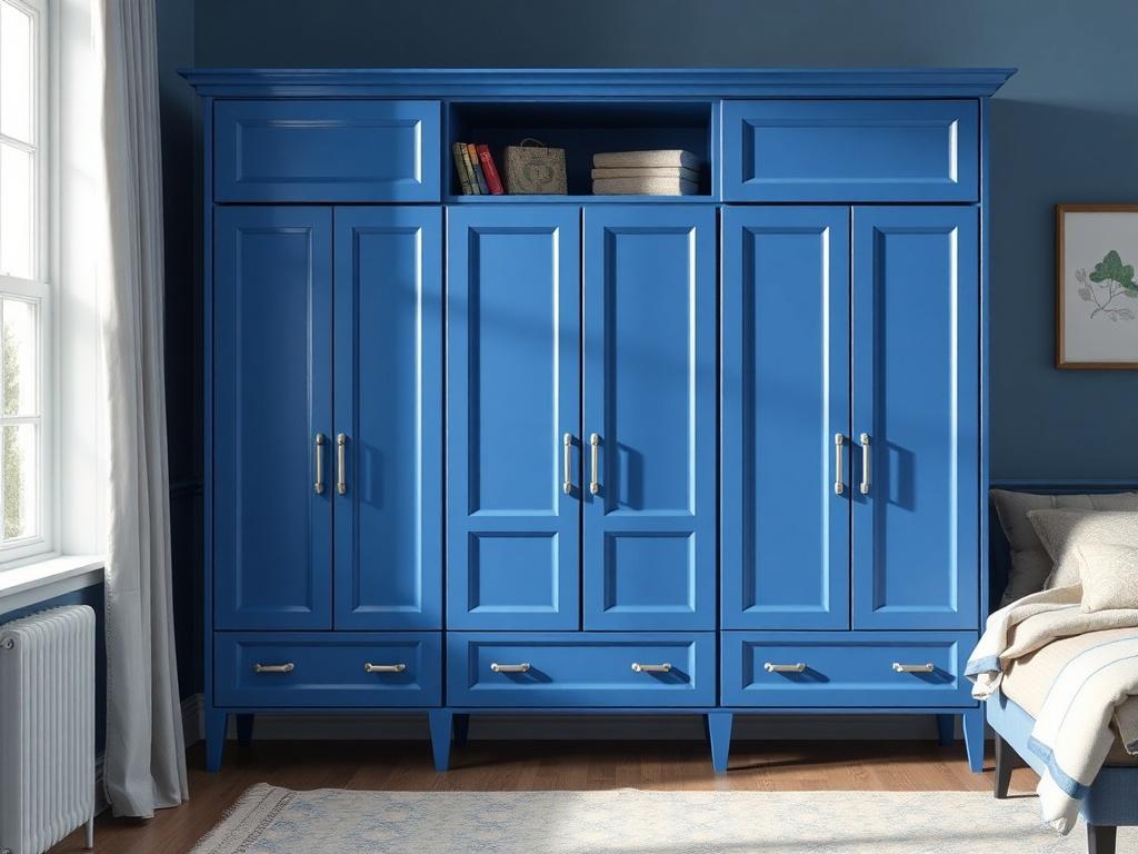 Синий шкаф: как одна вещь может преобразить комнату и порядок