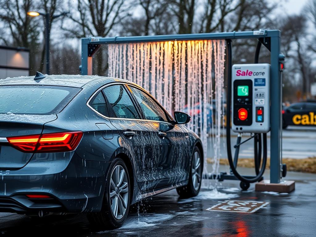 contactless car wash contactless car washфото